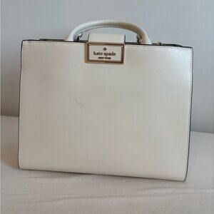 Kate Spade Creamy off white leather tote